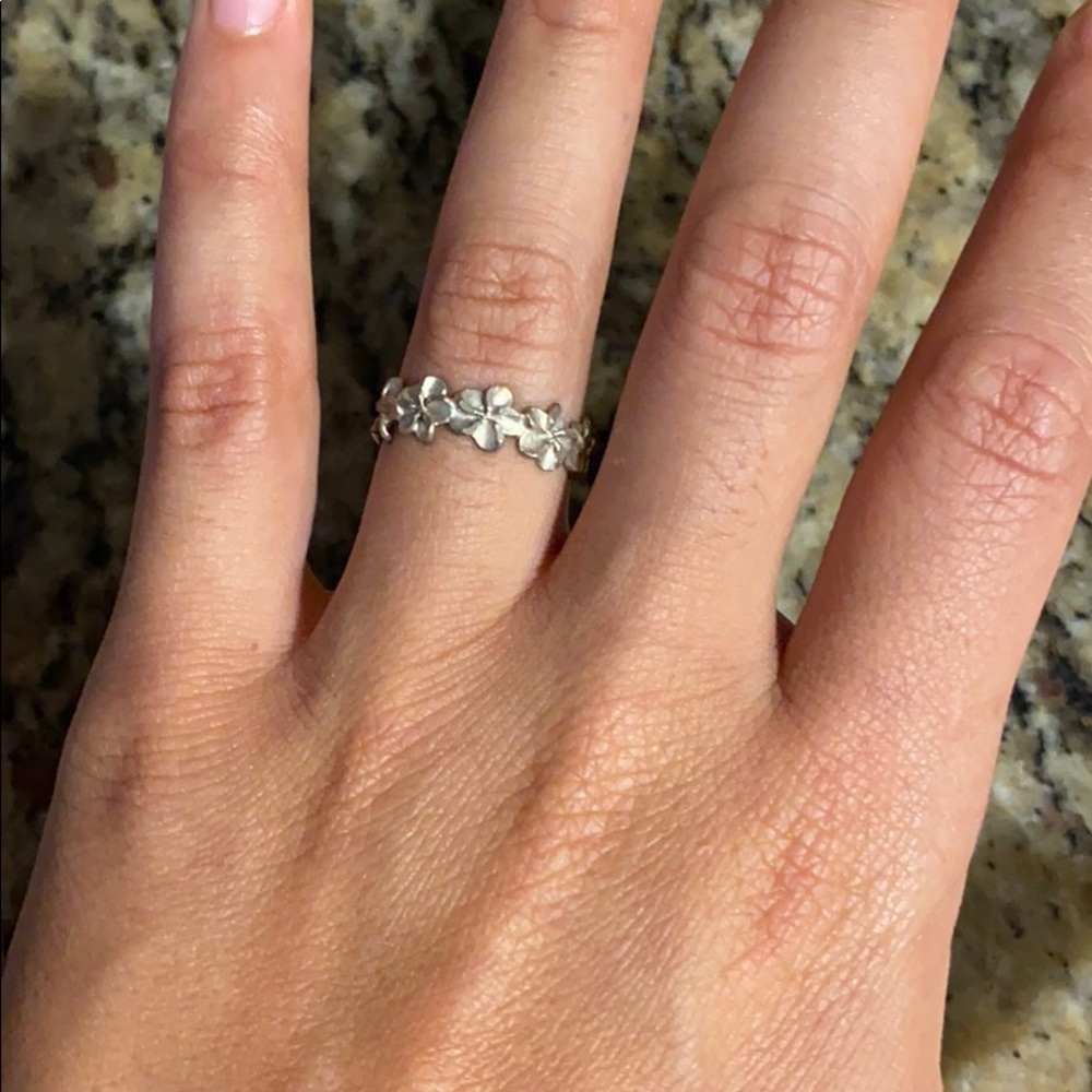 🎁SS plumeria ring